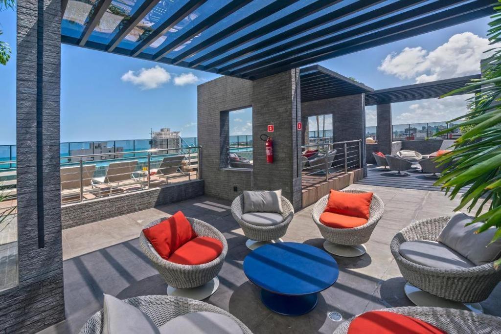Luxo 1406 - Quarto E Sala Com Varanda Frente Mar Ponta Verde Масейо Екстер'єр фото