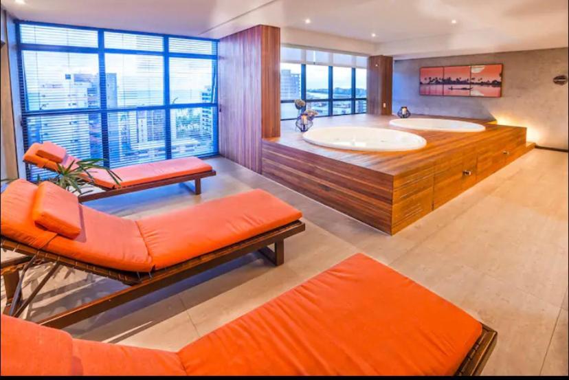 Luxo 1406 - Quarto E Sala Com Varanda Frente Mar Ponta Verde Масейо Екстер'єр фото
